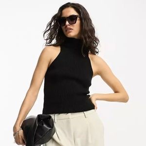 New Look Rib Sleeveless Turtleneck